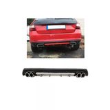 Oto h.i.t. Skoda Scala Uyumlu Body Kit Difüzör 4 Çıkış Yuvarlak Gri Model 3