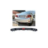 Oto H.i.t. Toyota Corolla 06-12 Uyumlu Body Kit Difüzör 4 Çıkış Siyah Yuvarlak