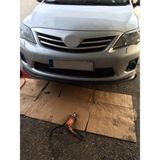 Oto H.i.t. Toyota Corolla 06-12 Uyumlu Ön Lip Tampon Eki Body Kit Yumuşak Mat Siyah Kırılmaz