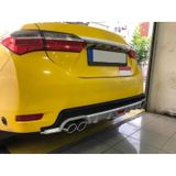 Oto H.i.t. Toyota Corolla 12-19 Makyajlı Uyumlu Body Kit Difüzör 4 Çıkış Yuvarlak Gri Model 1