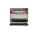 Oto H.i.t. Toyota Corolla 12-19 Makyajlı Uyumlu Body Kit Difüzör 4 Çıkış Yuvarlak Siyah Model 2
