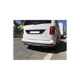 Oto H.i.t. Volkswagen Caddy Mk3 Uyumlu Body Kit Difüzör 4 Çıkış Gri Yuvarlak