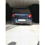Oto H.i.t. Volkswagen Golf 4 Uyumlu Body Kit Difüzör 4 Çıkış Yuvarlak Siyah Model 2