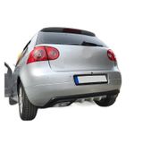 Oto H.i.t. Volkswagen Golf 5 Uyumlu Body Kit Difüzör 2 Çıkış Gri Kare