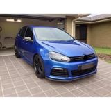 Oto H.i.t. Volkswagen Golf6 Uyumlu Ön Lip Tampon Eki Body Kit Yumuşak Mat Siyah Kırılmaz