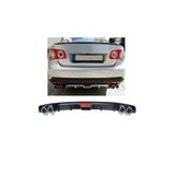 Oto H.i.t. Volkswagen Jetta Uyumlu Body Kit Difüzör 4 Çıkış Siyah Yuvarlak
