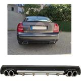 Oto h.i.t. Volkswagen Passat B5,5 Uyumlu Body Kit Difüzör 4 Çıkış Yuvarlak Gri Model 3