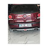 Oto H.i.t. Volkswagen Polo 04-09 Uyumlu Body Kit Difüzör 4 Çıkış Yuvarlak Gri Model 1