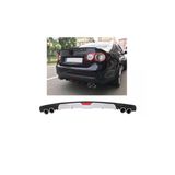 Oto H.i.t. Volkswgen Jetta Uyumlu Body Kit Difüzör 4 Çıkış Gri Yuvarlak