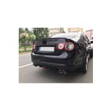 Oto H.i.t. Volkswgen Jetta Uyumlu Body Kit Difüzör 4 Çıkış Siyah Yuvarlak