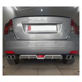 Oto H.i.t. Volvo S40 Uyumlu Body Kit Difüzör 4 Çıkış Gri Yuvarlak
