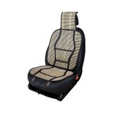Oto Hasır Bambu Minder Ön Siyah İkili Takım Bel Destekli Terletmez Wf-1021-2