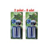 Oto kalorifer ızgara geçme koku 2 paket (8 adet) oto kokusu magnolia mavi