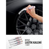 Oto Lastik Yazı Kalemi - Beyaz Araç Lastik Yazma Kalemi