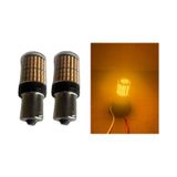 Oto Led Sinyal Ampulü Turuncu 93 Düz Tırnak Py21w 144 Led 2 Adet