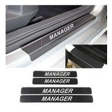 Oto Manager Karbon Kapı Eşiği Koruma Sticker (4 Adet)