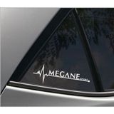 Oto Megane 2 Nabız Kalp Atışı Sticker 2 Adet Kelebek Cam