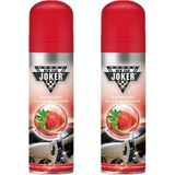 OTO MOTTO Joker Oto Kokusu 2 Adet Çilek Kokulu Parlatıcılı Silikon Sprey Deri ve Plastik İçin