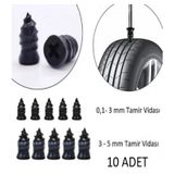 OTO MOTTO Motosiklet Araba Oto Lastik Tamir Kiti Kauçuk Vida Seti Lastik Yama Kolay Vida Lastik Yaması 10 Ad.