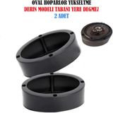 Oto Oval Hoparlör Yükseltme Kasnak Kabini Derin Model Takımı (2 Adet)