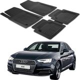 Oto Pandami Audi A4 B9 2015+ Uyumlu Paspas Seti PP221A1 - Siyah