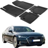 Oto Pandami Audi A8 4n 2017+ Uyumlu Paspas Seti PP239A1 - Siyah