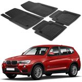 Oto Pandami Bmw X3 F25 2010-2017 Uyumlu Paspas Seti PP274A1 - Siyah