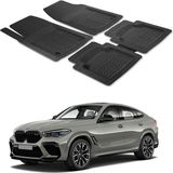 Oto Pandami Bmw X6 M G06 2019+ Uyumlu Paspas Seti PP194A1 - Siyah