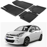 Oto Pandami Citroen C3 2 2009-2015 Uyumlu Paspas Seti PP340A1 - Siyah