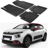 Oto Pandami Citroen C3 2017+ Uyumlu Paspas Seti PP341A1 - Siyah