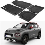 Oto Pandami Citroen C3 Aircross 2018+ Uyumlu Paspas Seti PP342A1 - Siyah