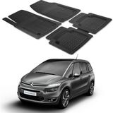 Oto Pandami Citroen C4 Picasso 2016+ Uyumlu Paspas Seti PP352A1 - Siyah