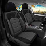 Oto Pandami Citroën C-Elysée 2002-2013 Uyumlu 1+1 Gri Koltuk Kılıfı