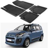 Oto Pandami Citroën C3 Picasso 2008-2017 Uyumlu Paspas Seti PP343A1 - Siyah