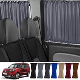 Oto Pandami Fiat Doblo Iı Kısa Şase 2010-2023 Uyumlu Gri Raylı Oto Perde Takımı
