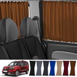 Oto Pandami Fiat Doblo Iı Kısa Şase 2010-2023 Uyumlu Taba Raylı Oto Perde Takımı