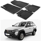 Oto Pandami Fiat Palio Adventure 2012 Uyumlu Paspas Seti PP413A1 - Siyah