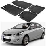 Oto Pandami Hyundai Accent 2014+ Uyumlu Paspas Seti PP488A1 - Siyah