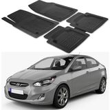 Oto Pandami Hyundai Accent Sedan 2012-2015 Uyumlu Paspas Seti PP493A1 - Siyah