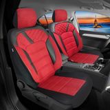 Oto Pandami Kia Carens 2006-2013 Uyumlu 1+1 Kırmızı Tay Tüyü Koltuk Kılıfı
