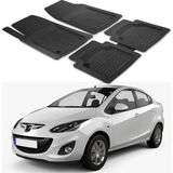 Oto Pandami Mazda 2 Sedan 2007-2014 Uyumlu Paspas Seti PP644A1 - Siyah