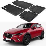 Oto Pandami Mazda Cx-3 2015+ Uyumlu Paspas Seti PP654A1 - Siyah