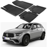 Oto Pandami Mercedes-Benz Glc-Class X253 2006-2019 Uyumlu Paspas Seti PP687A1 - Siyah
