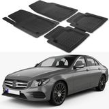 Oto Pandami Mercedes E-Klasse W213 S213 2017 Uyumlu Paspas Seti PP677A1 - Siyah