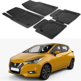 Oto Pandami Nissan Micra 2016+ Uyumlu Paspas Seti PP722A1 - Siyah
