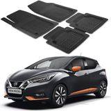 Oto Pandami Nissan Micra K14 2017+ Uyumlu Paspas Seti PP724A1 - Siyah
