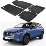 Oto Pandami Nissan Qashqai 2021+ Uyumlu Paspas Seti PP749A1 - Siyah
