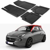 Oto Pandami Opel Adam 2014+ Uyumlu Paspas Seti PP759A1 - Siyah