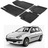 Oto Pandami Peugeot 206 Kombi 2007 - 2012 Sw Uyumlu Paspas Seti PP090A1 - Siyah