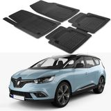Oto Pandami Renault Grand Scenic 2017+ Uyumlu Paspas Seti PP839A1 - Siyah